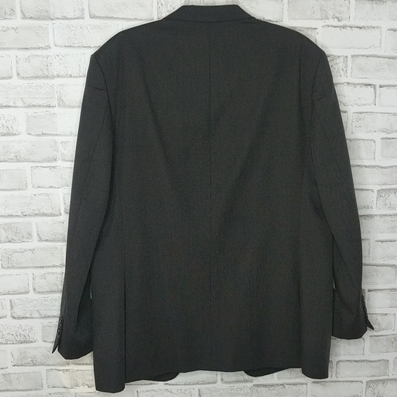 Egara Slim Fit Suit Jacket Dark Grey 46 Long - Picture 6 of 8